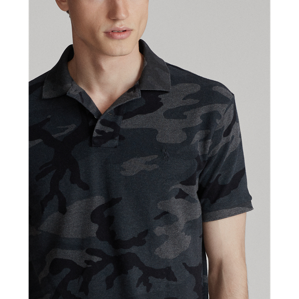 Polo ultra cintr&eacute; piqu&eacute; camouflage Polo Ralph Lauren en RL Camo Charcoal 6