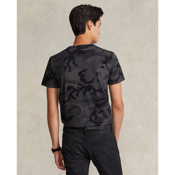 RL Camo Charcoal Custom Slim Fit Camo Pocket T-Shirt Polo Ralph Lauren 5