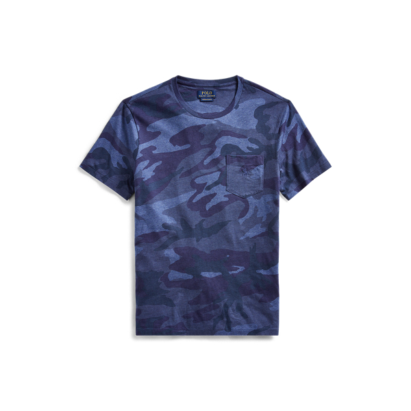 Custom Slim Fit Camo Tee Polo Ralph Lauren em 1