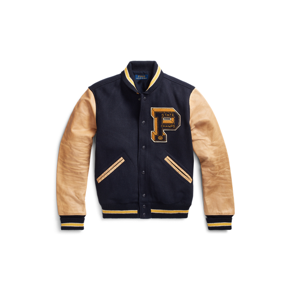 Wool-Blend Letterman Jacket Polo Ralph Lauren 1