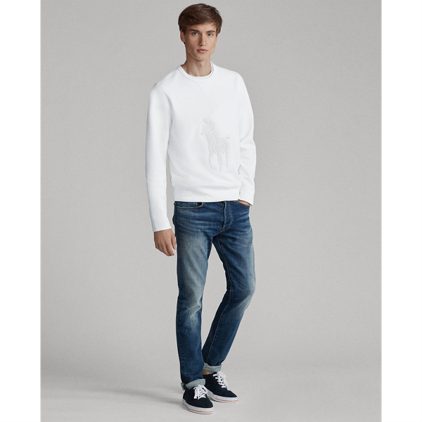 White Big Pony Double-Knit Sweatshirt Polo Ralph Lauren 3