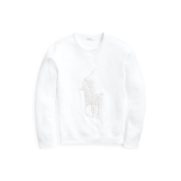White Big Pony Double-Knit Sweatshirt Polo Ralph Lauren 2