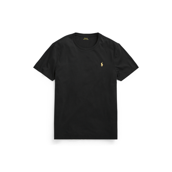 Black Custom Slim Fit Jersey Crewneck T-Shirt Polo Ralph Lauren 2
