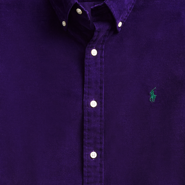 Brandford Purple Custom Fit Corduroy Shirt Polo Ralph Lauren 6
