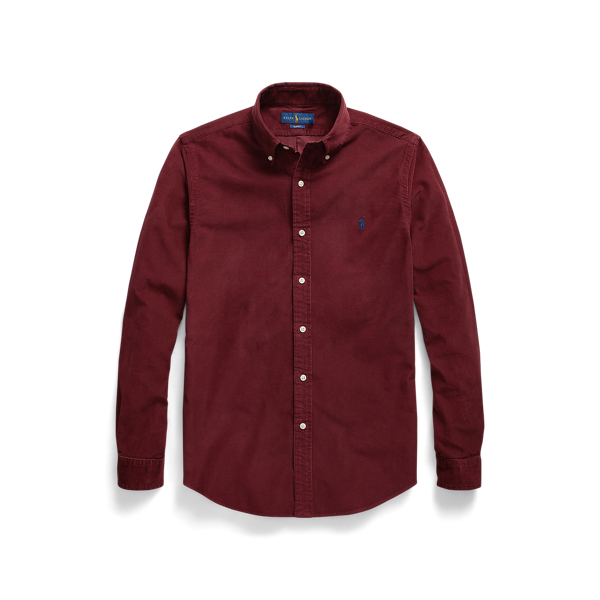 Slim-Fit Hemd aus Kordsamt
