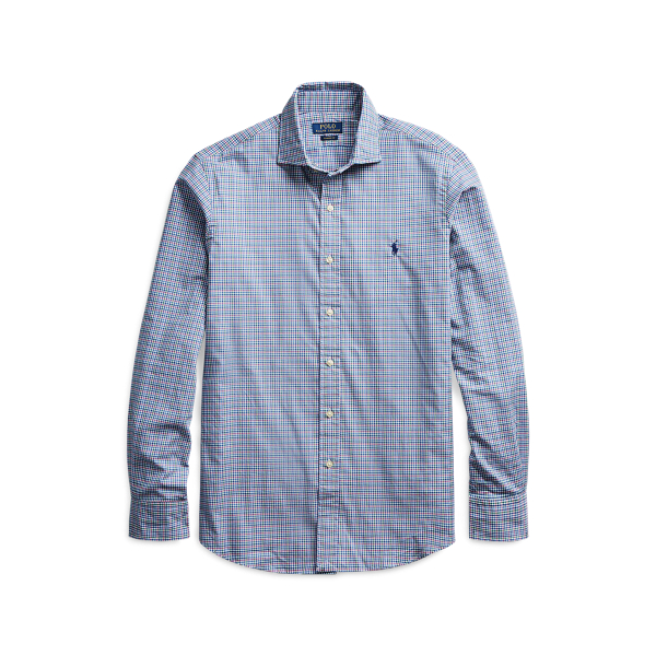 Royal Blue/White Custom Fit Plaid Twill Shirt Polo Ralph Lauren 2
