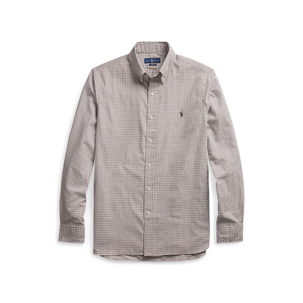 Custom Fit Plaid Twill Shirt