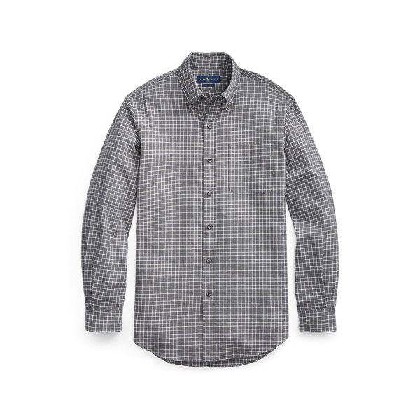 Chemise &eacute;cossaise ajust&eacute;e en serg&eacute; Polo Ralph Lauren en 1