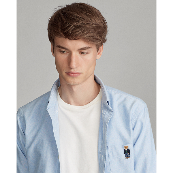 Bsr Blue Bear Custom Fit Bear Oxford Shirt Polo Ralph Lauren 5