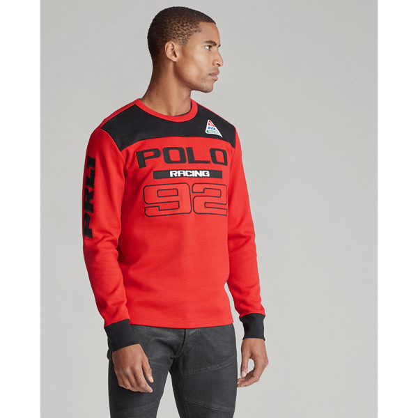 Polo Sport Red Multi Waffle-Knit Cotton Tee Polo Ralph Lauren 4