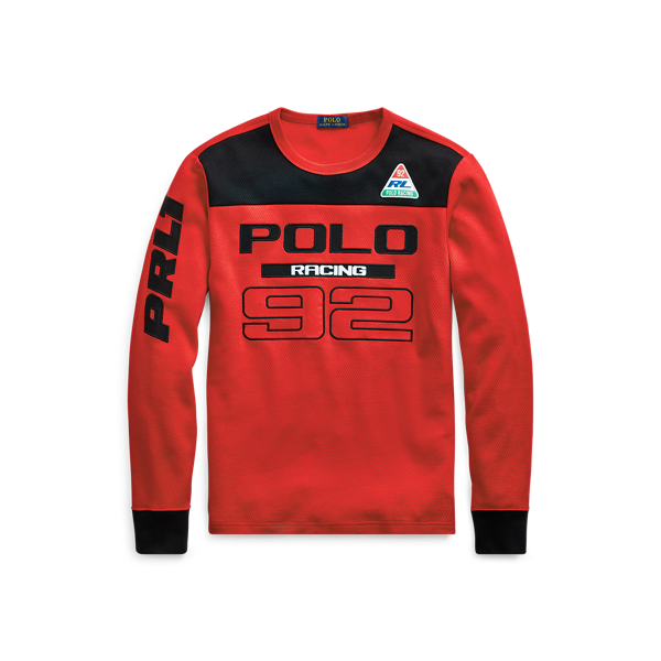 Polo Sport Red Multi Waffle-Knit Cotton Tee Polo Ralph Lauren 2