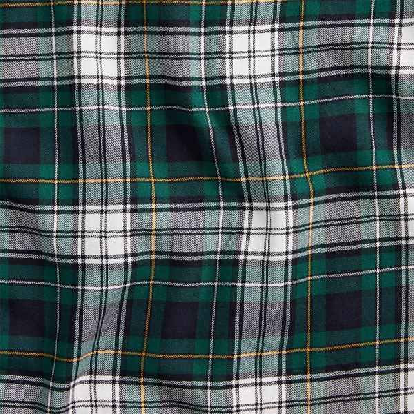 Green Multi Slim Fit Plaid Twill Shirt Polo Ralph Lauren 3