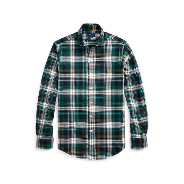Slim Fit Plaid Twill Shirt