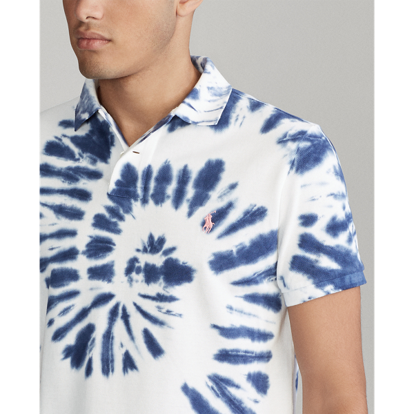 Navy/White Tie Dye Pink Pony Custom Slim Fit Polo Polo Ralph Lauren 7