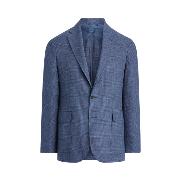 Plaid Linen-Wool Sport Coat Polo Ralph Lauren 1