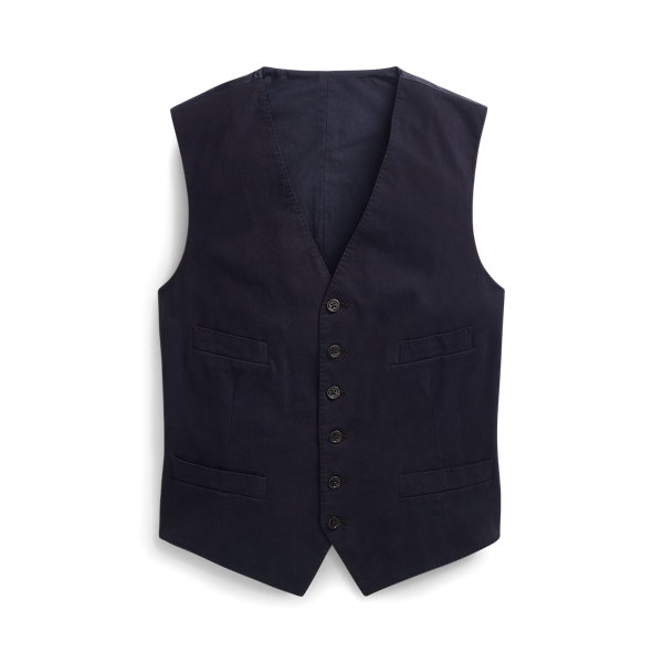 Garment-Dyed Stretch Chino Waistcoat Polo Ralph Lauren 1
