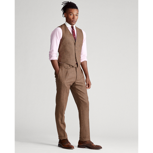 Tan/Brown Polo Glen Plaid Wool Suit Polo Ralph Lauren 4