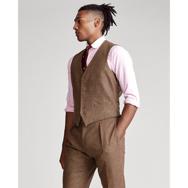 Tan/Brown Polo Glen Plaid Wool Suit Polo Ralph Lauren 5