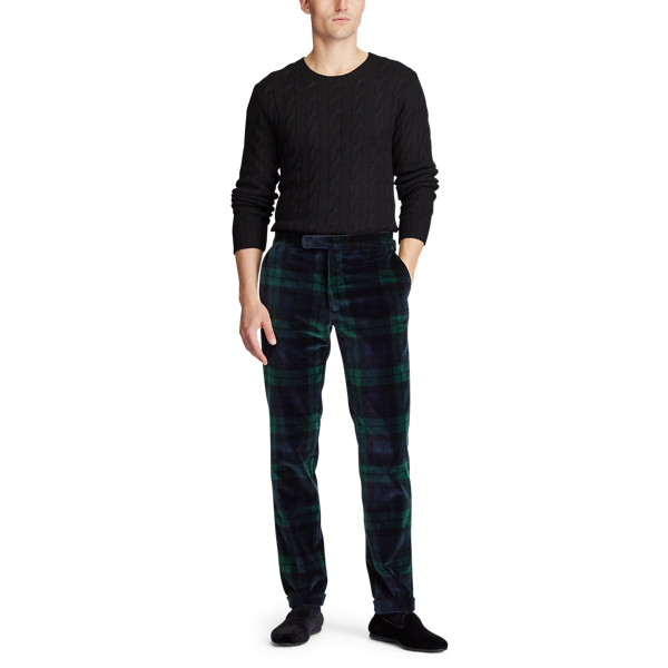 Navy/Green/Black Polo Tartan Velvet Trouser Polo Ralph Lauren 2