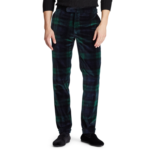 Navy/Green/Black Polo Tartan Velvet Trouser Polo Ralph Lauren 3