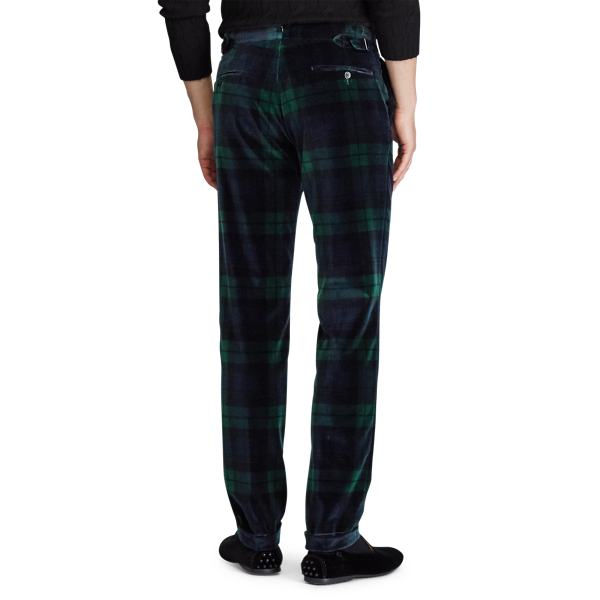 Navy/Green/Black Polo Tartan Velvet Trouser Polo Ralph Lauren 4