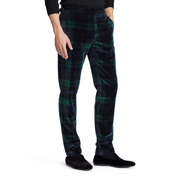 Navy/Green/Black Polo Tartan Velvet Trouser Polo Ralph Lauren 5