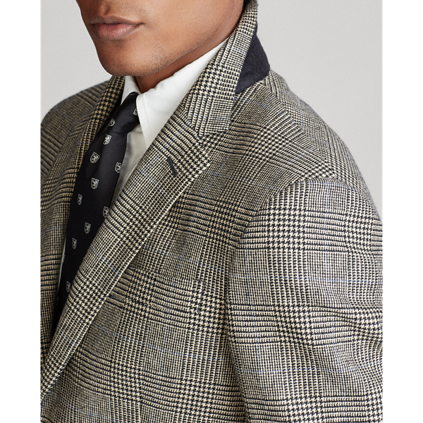 Black/Cream/Blue Polo Plaid Wool Twill Suit Polo Ralph Lauren 6