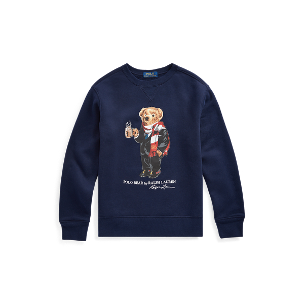 Cocoa Bear Fleece Sweatshirt Boys 6-14 Years em 1