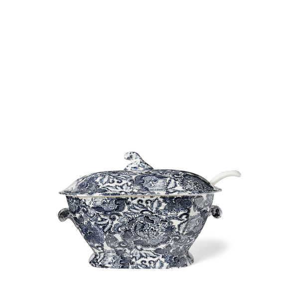 Faded Peony Soup Tureen