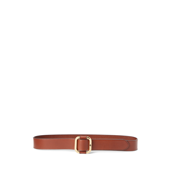 Slide-Buckle Leather Belt