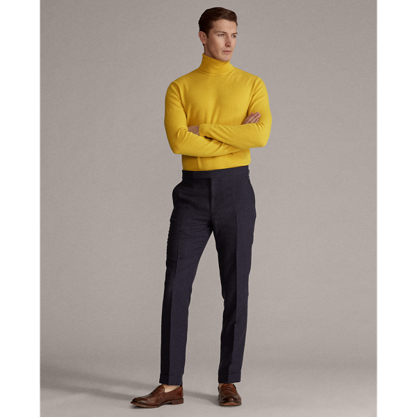 Yellow Cashmere Turtleneck Jumper Purple Label 3