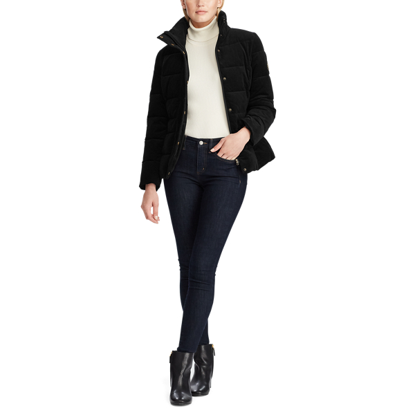 Black Quilted Corduroy Jacket Lauren 3