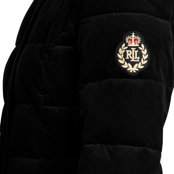 Black Quilted Corduroy Jacket Lauren 6