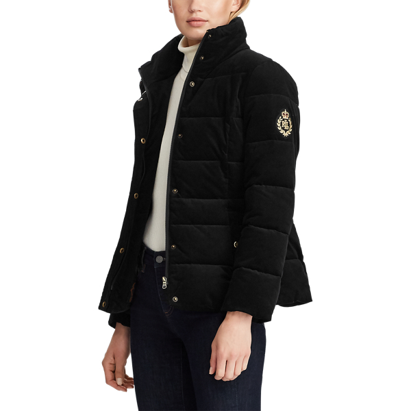 Black Quilted Corduroy Jacket Lauren 4