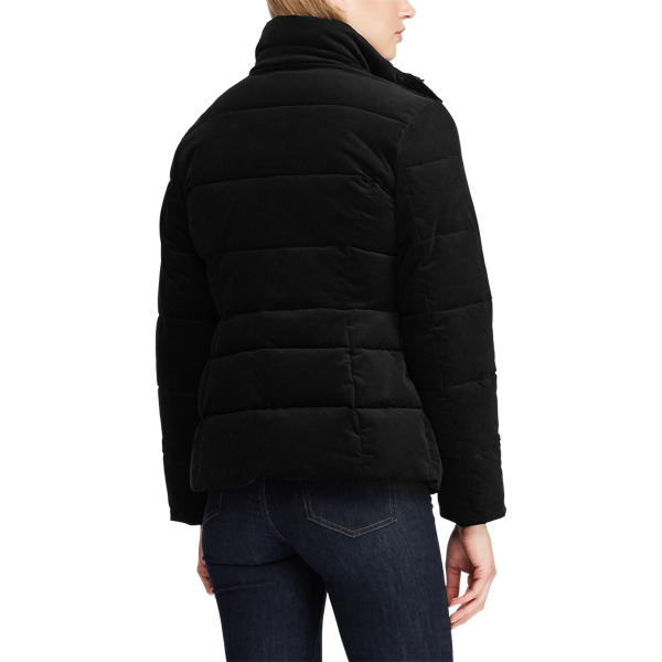 Black Quilted Corduroy Jacket Lauren 5