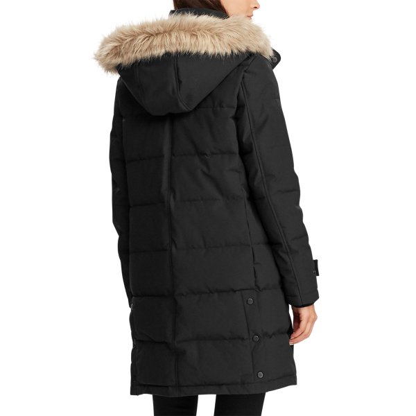 Black Quilted Down Coat Lauren 5