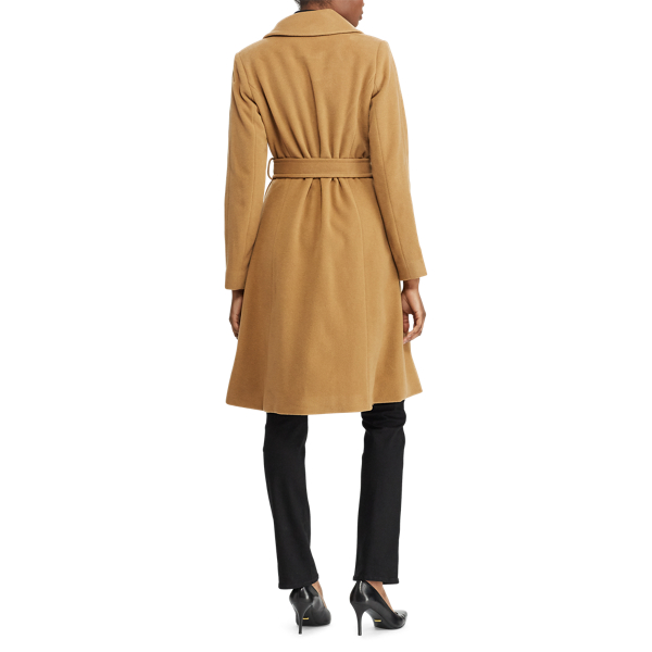 Ralph lauren wool cashmere wrap coat hotsell