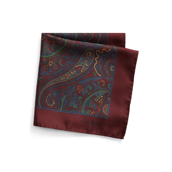 Paisley Silk Pocket Square