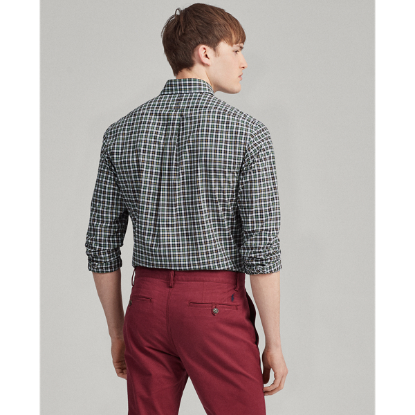 Leaf/Yellow Classic Fit Plaid Poplin Shirt Polo Ralph Lauren 4