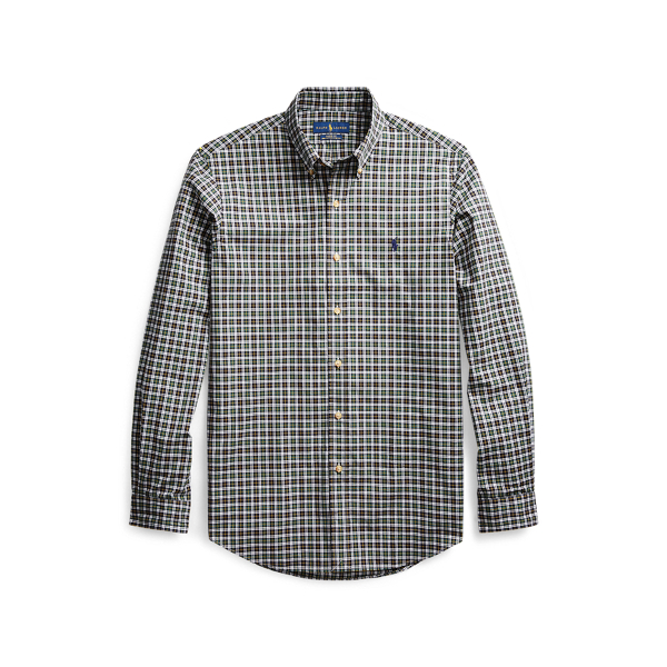 Leaf/Yellow Classic Fit Plaid Poplin Shirt Polo Ralph Lauren 2