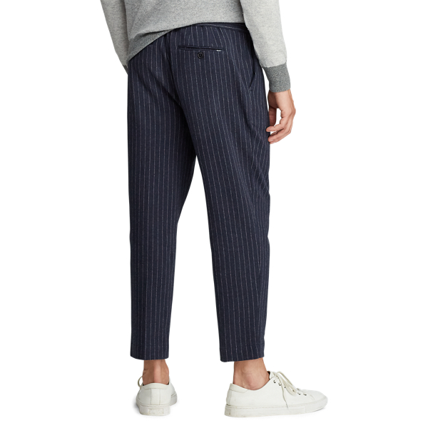 Navy Heather Chalkstripe Chalk-Stripe Knit Pant Polo Ralph Lauren 4