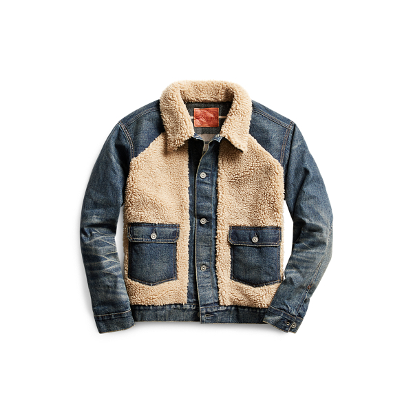 Fleece Paneled Denim Jacket