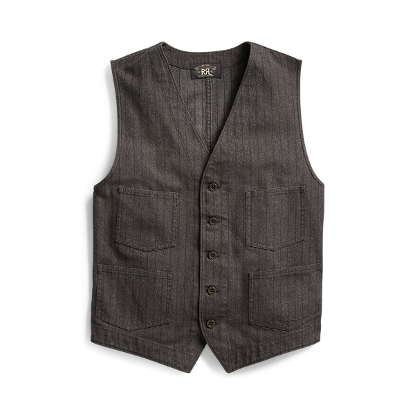 Jaspé-Weste aus Twill im Slim-Fit RRL in 1