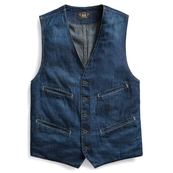 Ralph lauren denim vest on sale