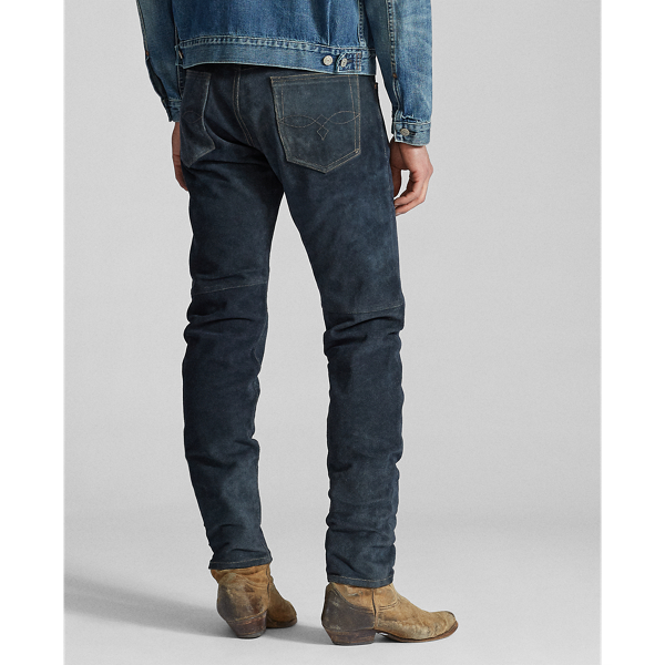 Indigo Slim Fit Indigo Suede Pant RRL 3