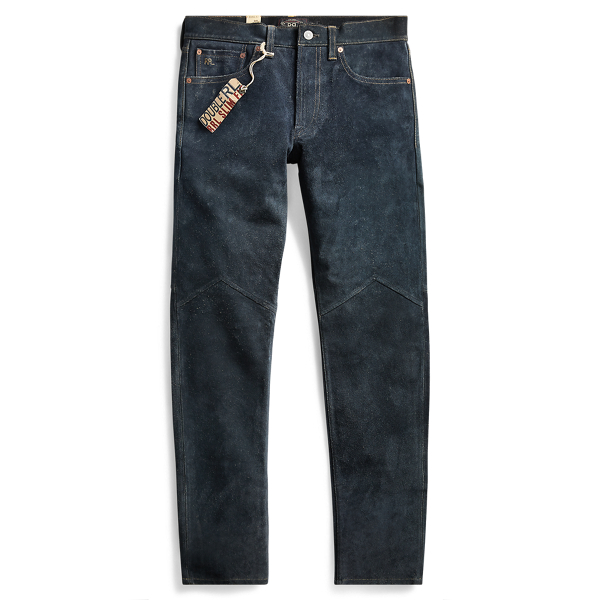 Indigo Slim Fit Indigo Suede Pant RRL 2