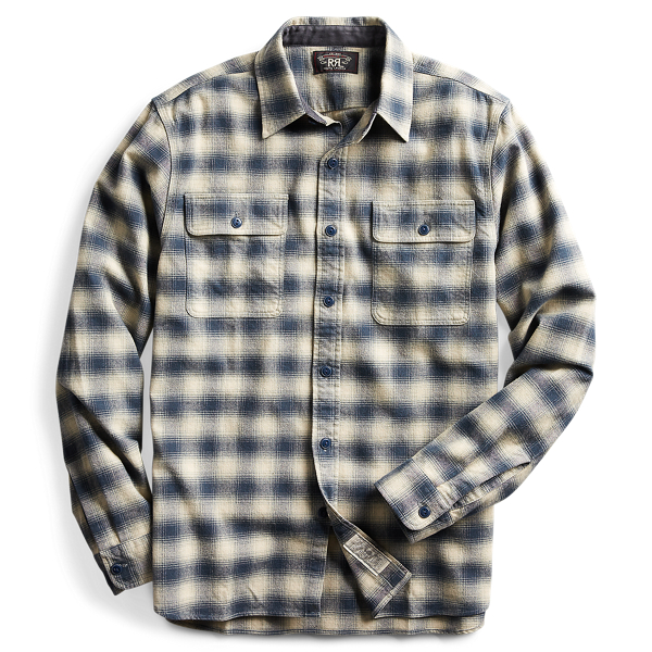 Camicia scozzese in cotone e lana RRL in 1
