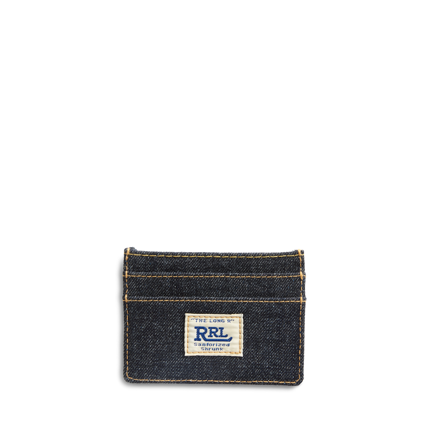 Мужской кошелёк Ralph Lauren Indigo Denim Card Holder, цвет: Индиго — фото 1