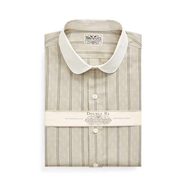 club collar dress shirt White 60's Poplin Our shirts are European cut Club Collar Shirts | Rounded