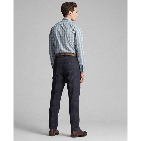 Indigo Herringbone Slim Pinstripe Suit Trouser RRL 4